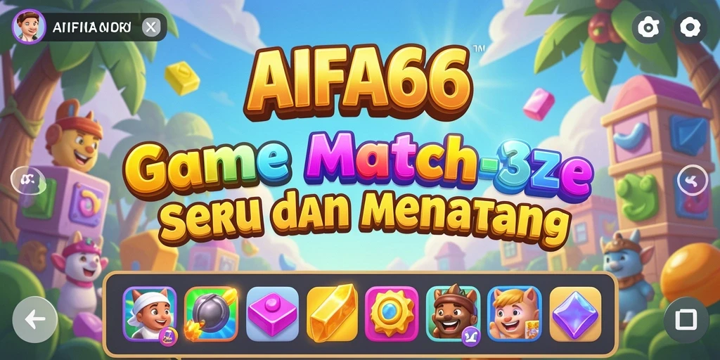 Tampilan gameplay seru di AIFA66 dengan kombinasi objek menarik.