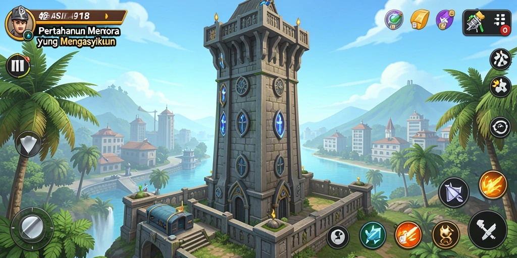 Gameplay Tower Defense yang seru dalam ASIA918.