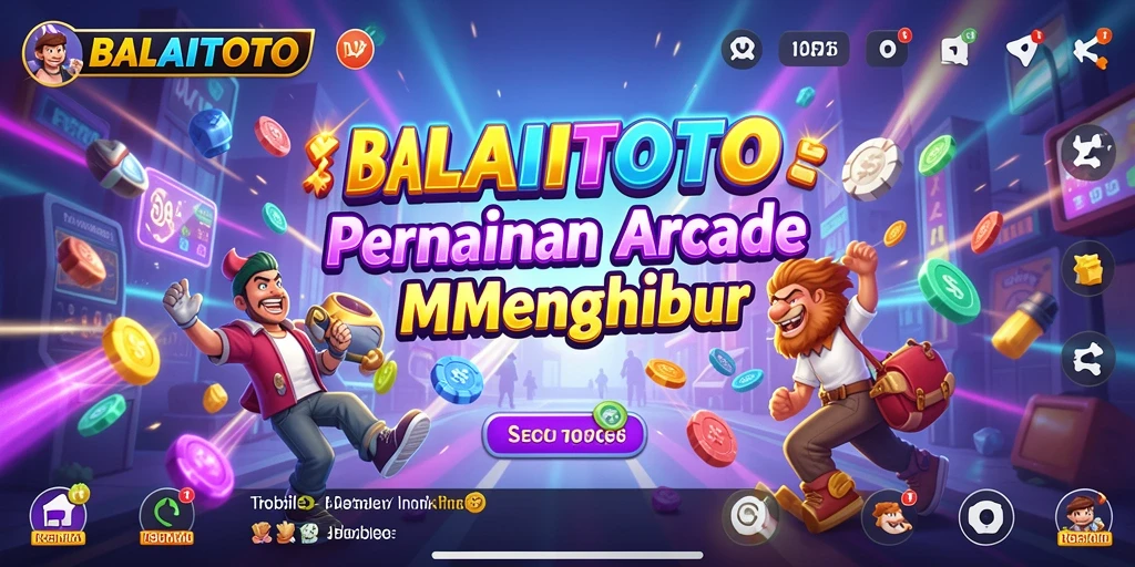 Tangkapan layar utama BALAITOTO menunjukkan aksi seru dalam permainan Arcade.