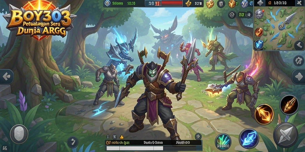Gameplay BOY303 dengan pertarungan epik dan grafis menawan.
