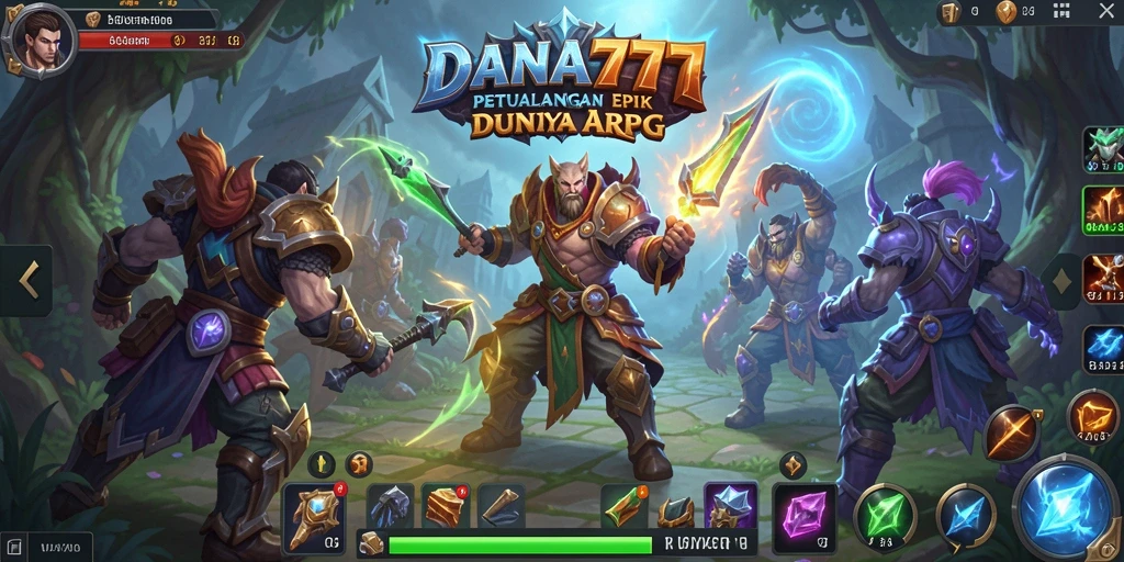 Gameplay DANA777 menampilkan aksi pertempuran seru dengan karakter unik.