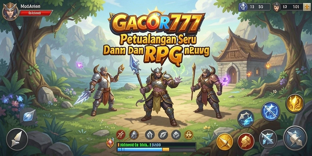 Tampilan utama gameplay GACOR777 yang menakjubkan dan penuh aksi.