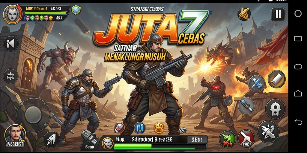 Gameplay seru dan menantang dalam JUTA7.