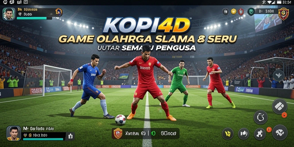 Tampilan gameplay seru dari KOPI4D dengan aksi olahraga yang menegangkan.