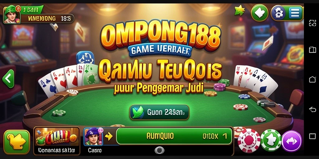 Screenshot OMPONG188 menampilkan gameplay QiuQiu yang menarik.