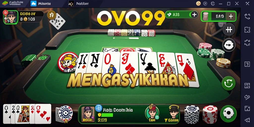 Tangkapan layar OVO99 menampilkan serunya permainan Domino.