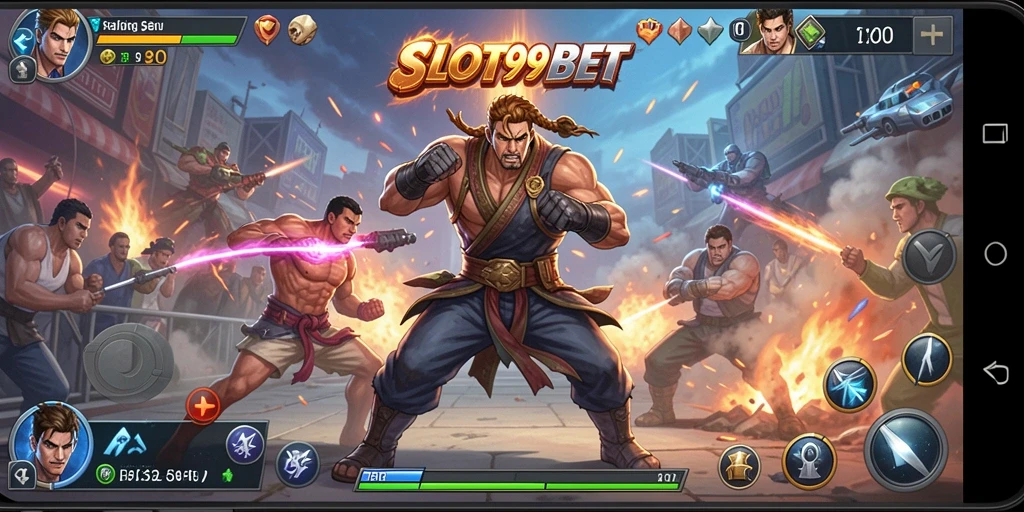 SLOT99BET menampilkan gameplay Fighting penuh aksi dan strategi.