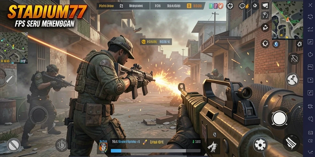 Tampilan gameplay STADIUM77 yang mendebarkan dan penuh aksi.