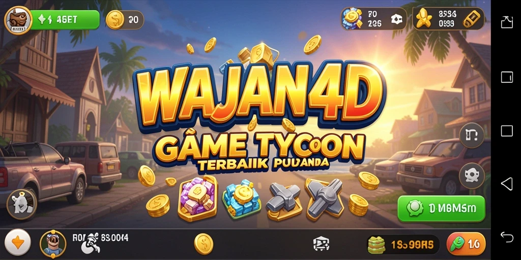 Screenshot gameplay <strong>WAJAN4D</strong> menampilkan keseruan manajemen bisnis Tycoon.