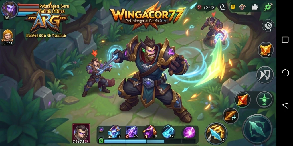 Screenshot utama menampilkan aksi seru dan grafis memukau dari gameplay ARPG.